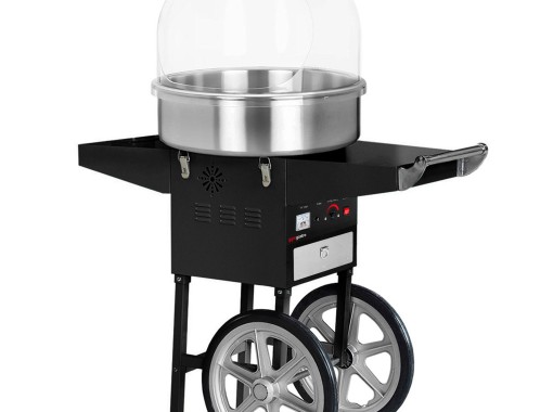 Suikerspin machine met onderstel